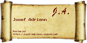 Josef Adrienn névjegykártya